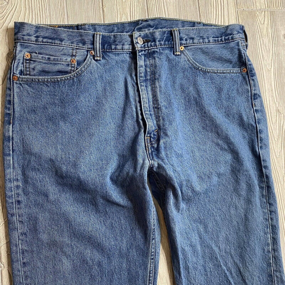Levi’s 505 Straight Leg Jeans Men’s 42x30 Acid Wash 100% Cotton